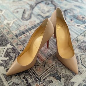 Christian Louboutin Kate 100mm Nude Napa pumps size EU 37.5, never worn